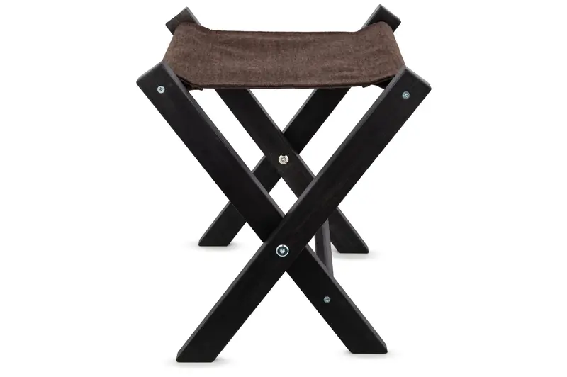 Подставка под сумку В12, Dl, черный, коричневая ткань