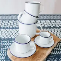 Retro Kante Blau