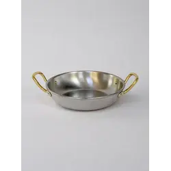 Gibco Сковорода 14х3,5 см с двумя ручками “Бином”, алюминиевая с нержавеющей сталью