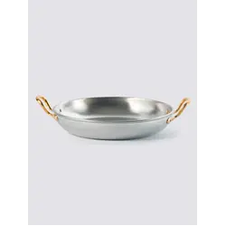 Gibco Сковорода 19х3,5 см с двумя ручками "Бином", алюминиевая с нержавеющей сталью