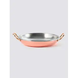 Gibco Сковорода 19х3,5 см с двумя ручками "Бином", медная с нержавеющей сталью, полированная