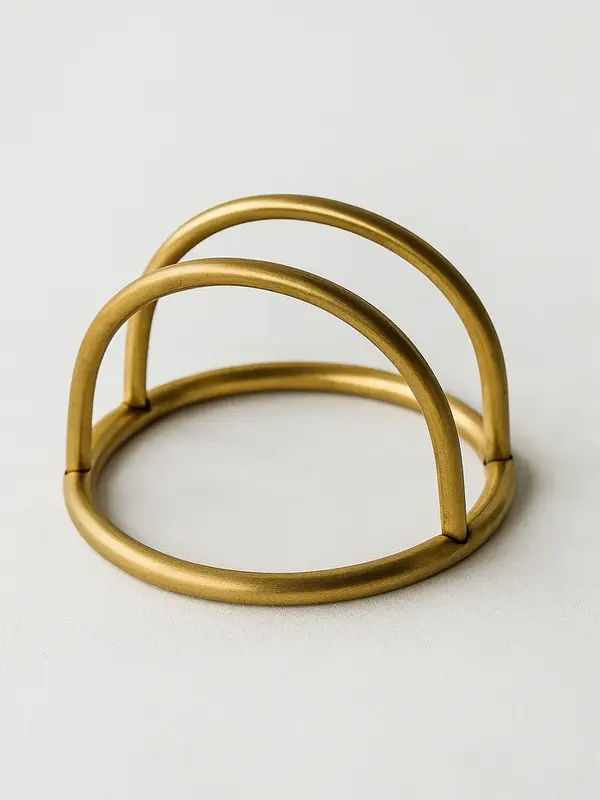 Gibco Салфетница дуга "Брасс", латунная, 10х7 см