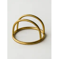 Gibco Салфетница дуга "Брасс", латунная, 10х7 см