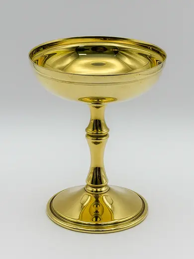 Gibco Кубок для подачи “Брасс Плюс” латунный, полированный, 11х13см