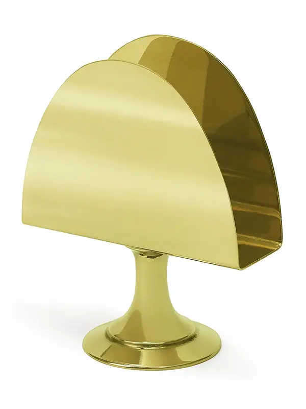 Gibco Салфетница на ножке "Брасс плюс", латунная, полированная, 11х13 см