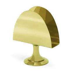 Gibco Салфетница на ножке "Брасс плюс", латунная, полированная, 11х13 см