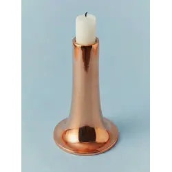 Gibco Подсвечник "Кратер", медный, полированный, 8х13 см, для свечи d-2 см
