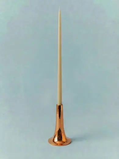 Gibco Подсвечник "Кратер", медный, полированный, 8х13 см, для свечи d-2 см