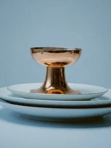 Gibco Креманка "Кратер" 170 мл, медная, полированная с лужением, 10х8,5 см