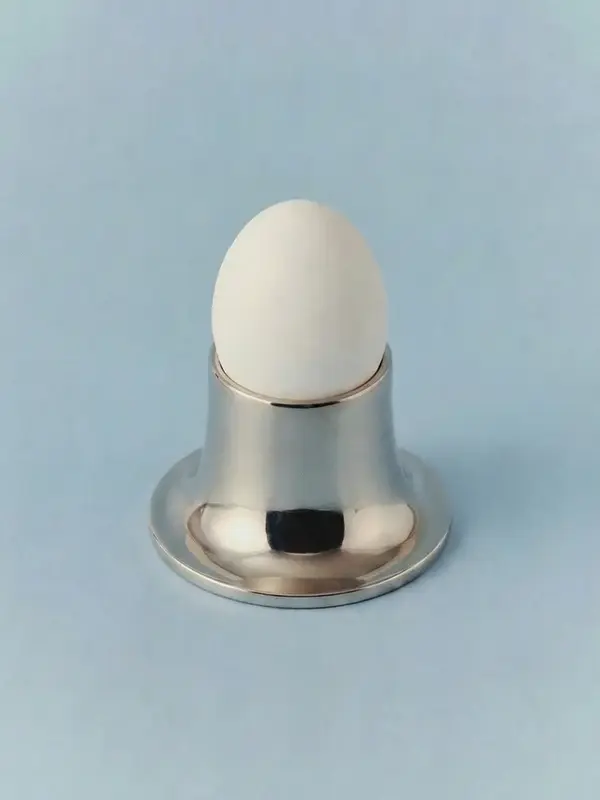 Gibco Подставка для яйца "Кратер", мельхиоровая, полированная, 8х5 см