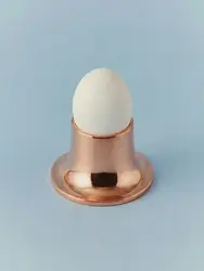 Gibco Подставка для яйца "Кратер", медная, полированная, 8х5 см