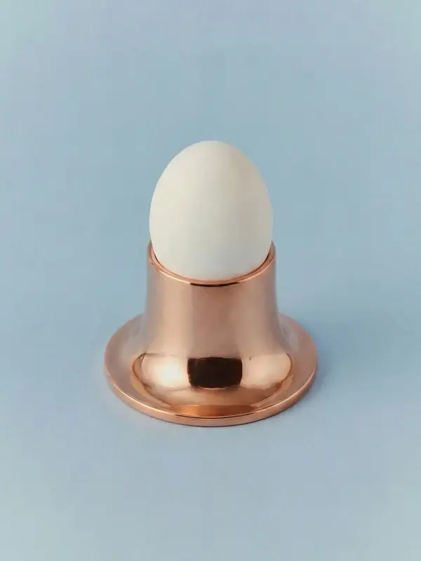 Gibco Подставка для яйца "Кратер", медная, полированная, 8х5 см