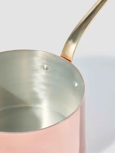 Gibco Сотейник 850 мл "Купер плюс", медный, полированный, с лужением внутри, 12х7,5 см