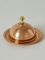 Gibco Икорница с крышкой "Купер Плюс", медная, полированная, 12х7,5 см