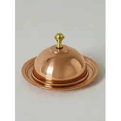 Gibco Икорница с крышкой "Купер Плюс", медная, полированная, 12х7,5 см