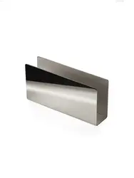 Gibco Салфетница прямоугольная, "Нобель плюс", мельхиоровая, полированная, 15х8 см