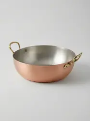 Gibco Сковорода с двумя ручками, 18,5 х6 см, "Купер", медная с лужением внутри