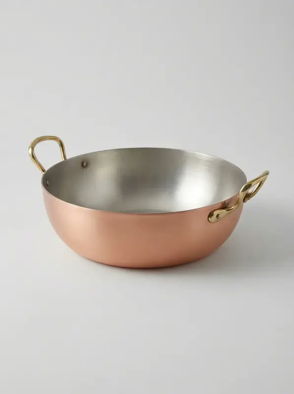 Gibco Сковорода с двумя ручками, 18,5 х6 см, "Купер", медная с лужением внутри