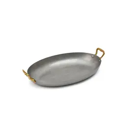 Gibco Сковорода овальная 30х20 см "Эллис", матовая нержавеющая сталь