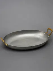 Gibco Сковорода овальная 35х23 см "Эллис", матовая нержавеющая сталь