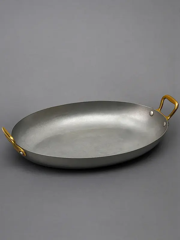 Gibco Сковорода овальная 35х23 см "Эллис", матовая нержавеющая сталь