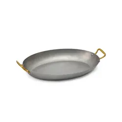 Gibco Сковорода овальная 40х26 см "Эллис", матовая нержавеющая сталь