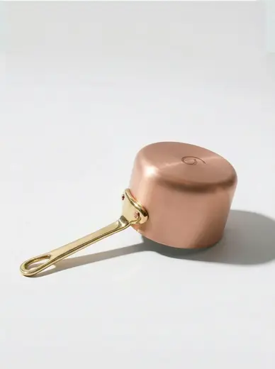 Gibco Соусник с латунной ручкой 150 мл "Купер", медный с лужением внутри, 7х4,5 см