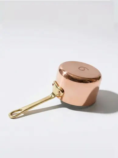 Gibco Соусник с латунной ручкой 150 мл "Купер плюс" медный, полированный с лужением внутри, 7х4,5 см