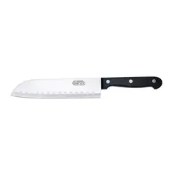 SSJCK07 Нож кухонный поварской "Santoku", L=17.5см., лезвие- нерж.сталь,ручка- пластик, Gerus