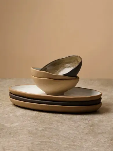 Салатник, KUNSTWERK, Grasp, 14 x 5.5 см, 280 мл. белый