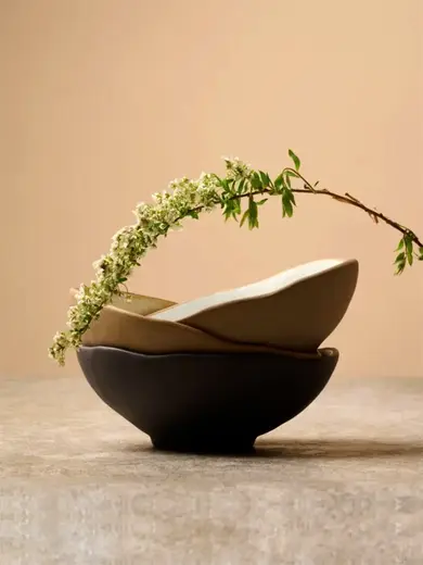 Салатник, KUNSTWERK, Grasp, 14 x 5.5 см, 280 мл. белый