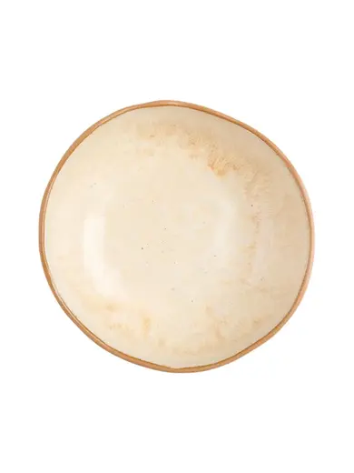 Салатник, KUNSTWERK, Grasp, 18 x 6.5 см, 800 мл, бежевый