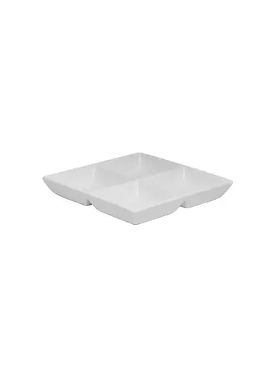 Менажница квадратная, 4 секции, Kunstwerk, Kunstwerk, 25 x 25 x 4.5 см