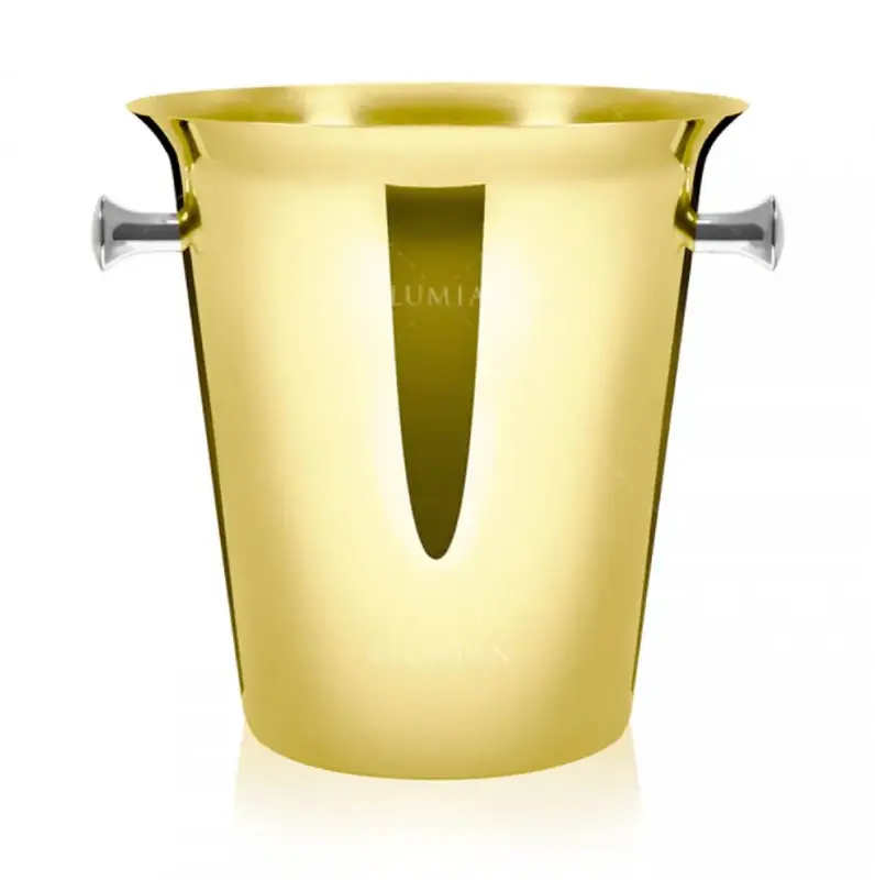 Ведро для шампанского d 21/14 см h22 см 5 л золото нерж. LUMIAN
