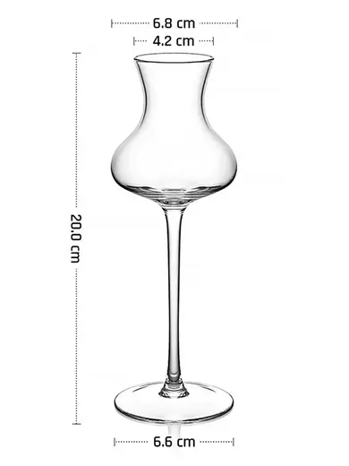 Рюмка для граппы, MGline, 4,2 х 20 см 132 мл