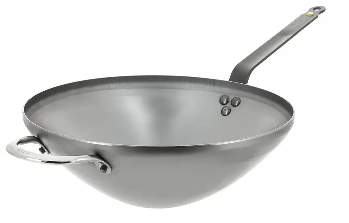Сковорода Wok, De Buyer, Mineral B, 32 х 12 см, 32 см