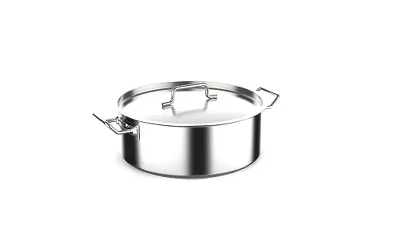 Кастрюля с крышкой, тройное дно, MGsteel, 40 х 15 см, 18 л, 40 см