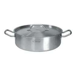 Кастрюля низкая с крышкой, P.L. Proff Cuisine, Gourmet Line, 32 х 10 см, 8 л, 32 см