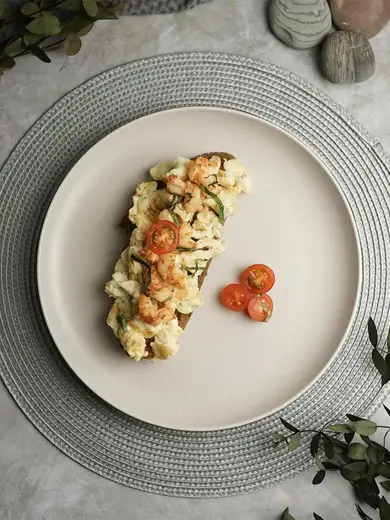 Тарелка, NOBLE, Light Grey, 26 cм