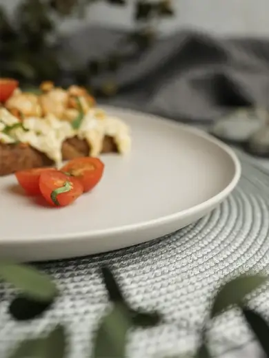 Тарелка, NOBLE, Light Grey, 26 cм