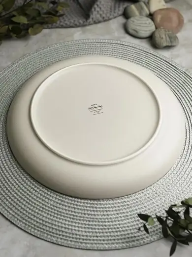 Тарелка, NOBLE, Light Grey, 26 cм
