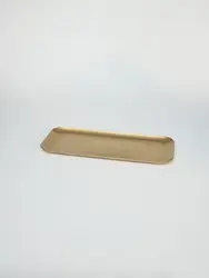 Поднос прямоугольный, металлический, золотой, Old Island "Голд", L 22 см,  B 9.5 см,  H 0.8 см