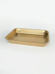 Поднос прямоугольный, металлический, золотой, Old Island "Голд", L 30.5 см, B 23.5 см, H 4.3 см