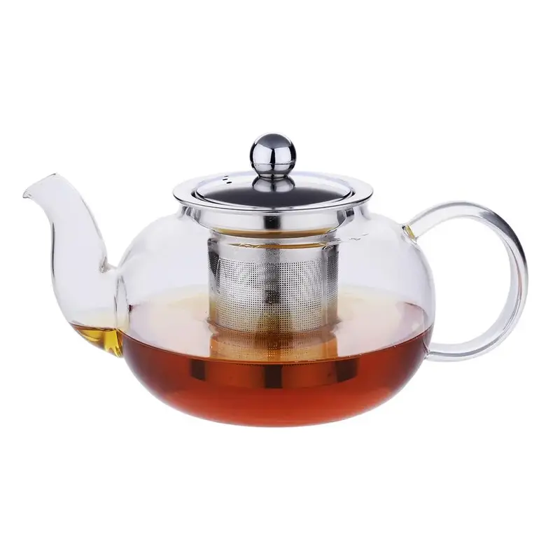 Чайник с фильтром, P.L. Proff Cuisine, Термостекло, 600 мл, d 7.5 см, h 9 см