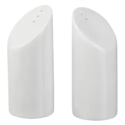 Набор для специй солонка, перечница, KUNSTWERK, Polar, D=38,H=80мм белый