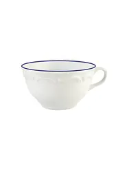 Чашка чайная, Porland, Maria with colored kant blue, 180 мл