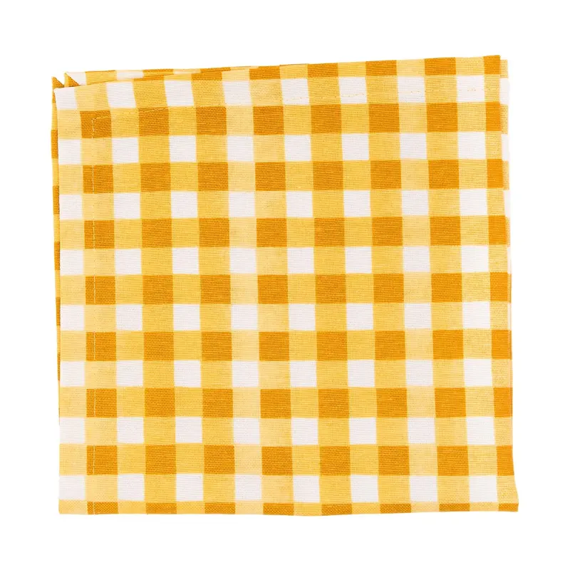 Салфетка желтая клетка, RestoTouch Textile, 45 х 45 см