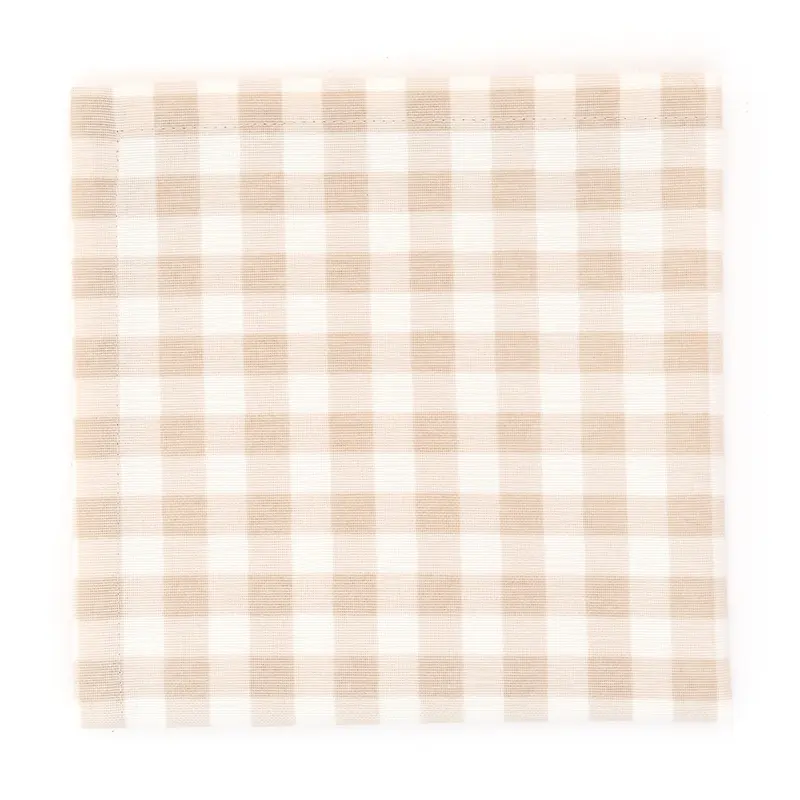 Салфетка бежевая клетка, RestoTouch Textile, 45 х 45 см