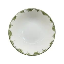 Пиала, зеленый растительный принт, фарфор, TULU Porselen, FOLKLORE, d=14 см