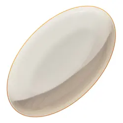 Блюдо сервировочное овальное, белая с отводкой натуральным золотом, фарфор, TULU Porselen, ELEGANT GOLD, 30 см